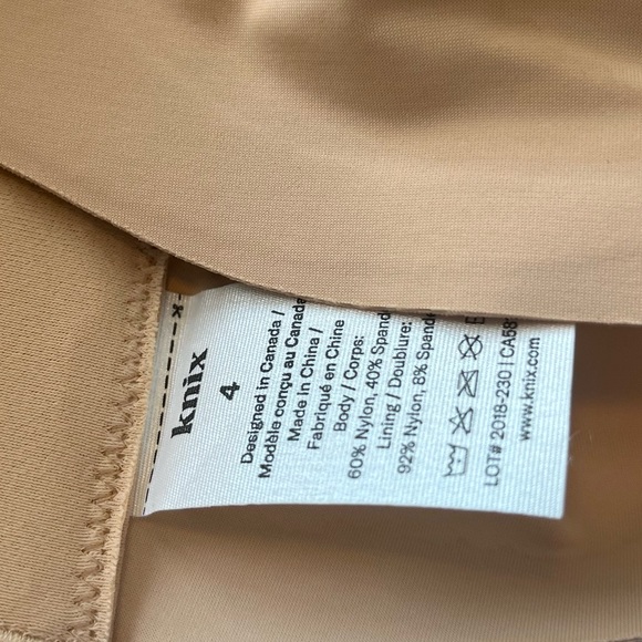 Knix Padded V-Neck Bra Wide Strap - Nude - Picture 7 of 7